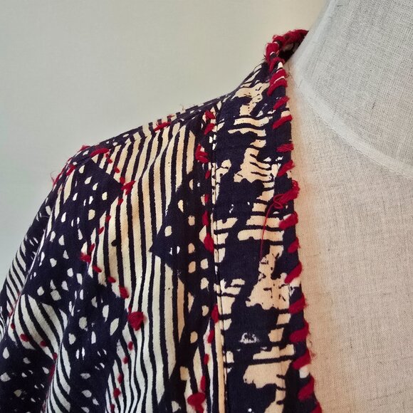 Bridgehead x C.C. Shroff Self-Help Centre - Vintage Tie Jacket with Embroidery - Picture 2 of 13